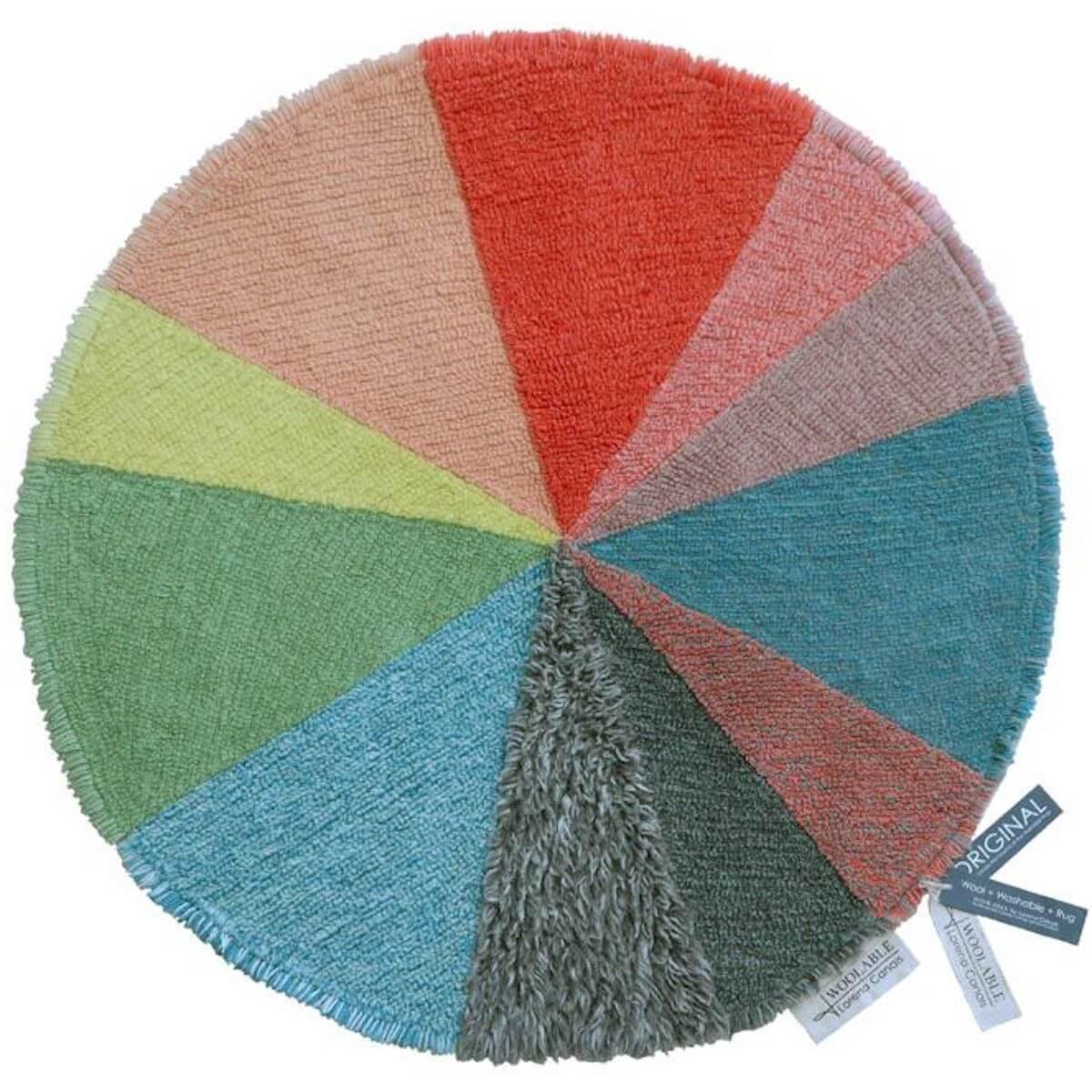 Tapis 120x120cm PIE CHART Lorena Canals