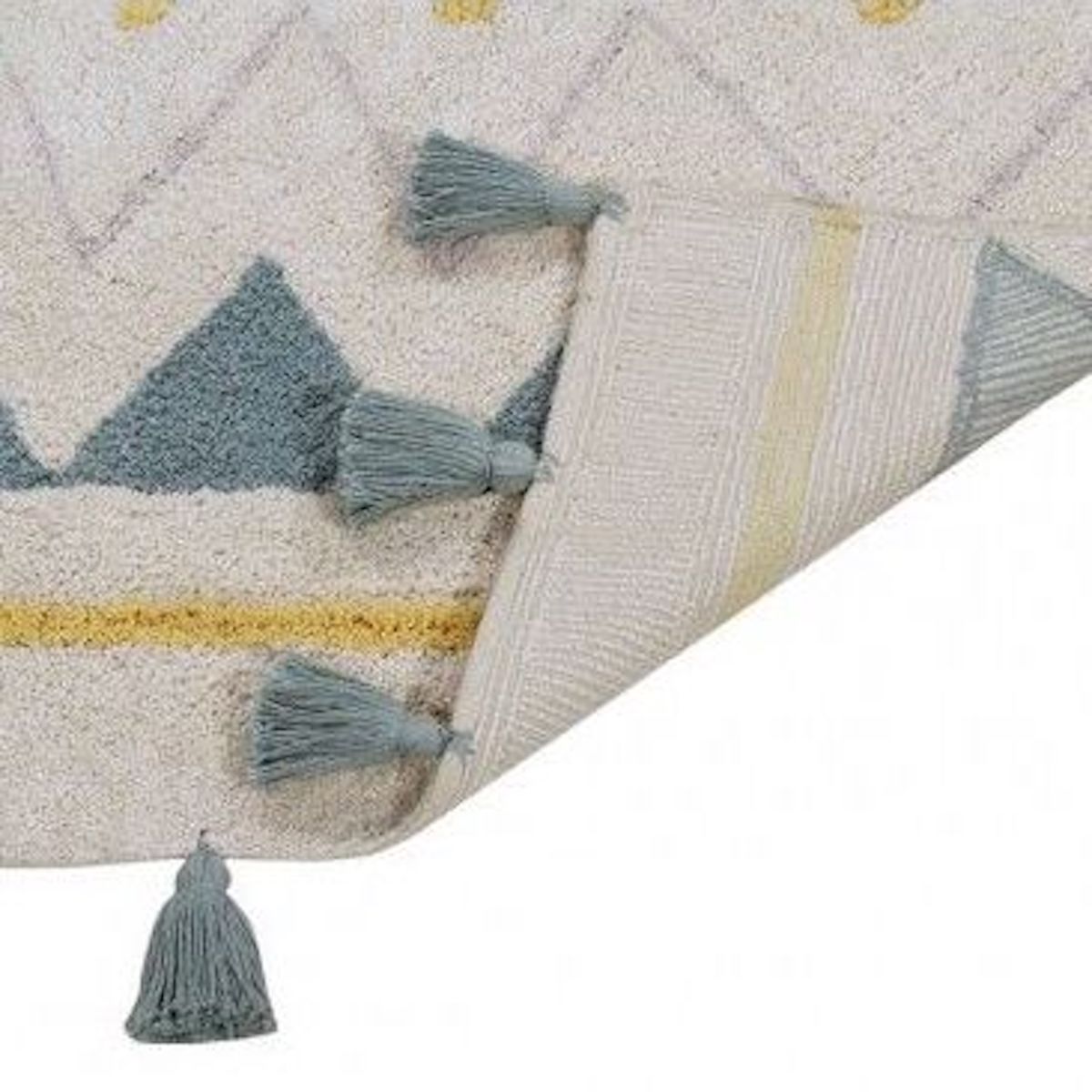 Tapis 120x160cm AZTECA Lorena Canals natural-vintage blue