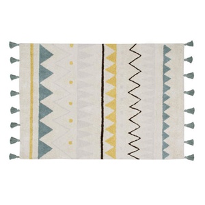 Tapis 120x160cm AZTECA Lorena Canals natural-vintage blue