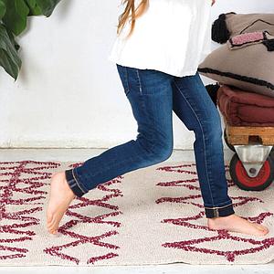 Tapis 120x160cm BEREBER Lorena Canals burgundy