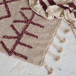 Tapis 120x160cm BEREBER Lorena Canals burgundy