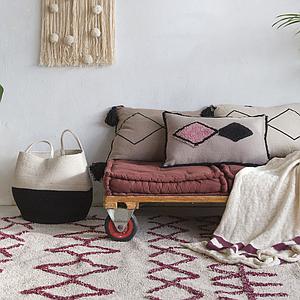 Tapis 120x160cm BEREBER Lorena Canals burgundy