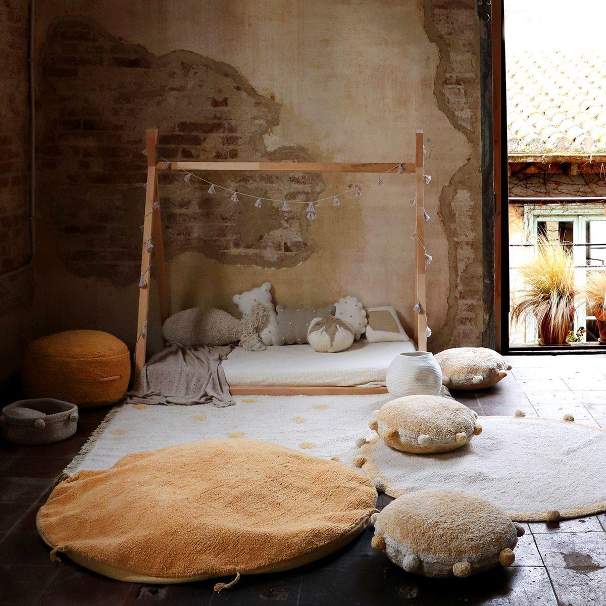 Tapis 120x160cm HIPPY DOTS Lorena Canals Natural-Honey