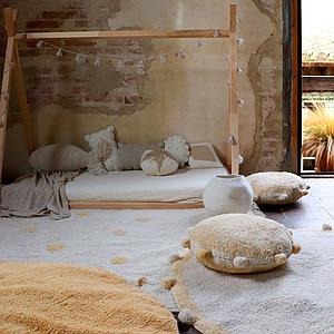 Tapis 120x160cm HIPPY DOTS Lorena Canals Natural-Honey