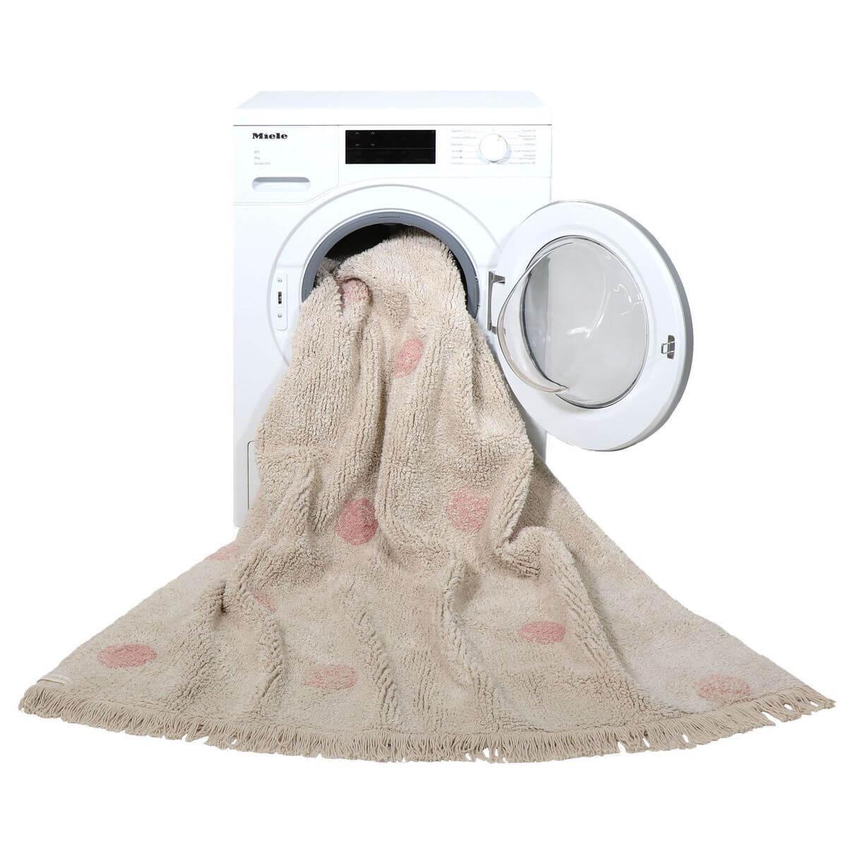 Tapis 120x160cm HIPPY DOTS Lorena Canals Natural-Vintage Nude