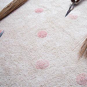 Tapis 120x160cm HIPPY DOTS Lorena Canals Natural-Vintage Nude