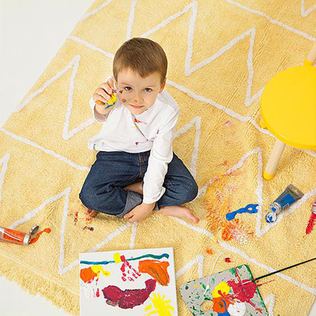 Tapis 120x160cm HIPPY Lorena Canals yellow