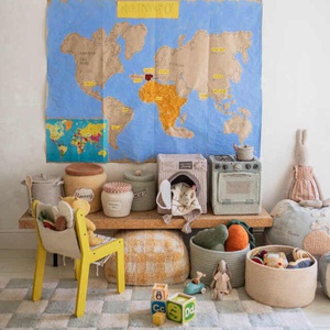 Tapis 120x160cm LITTLE CHEF Lorena Canals Blue Sage