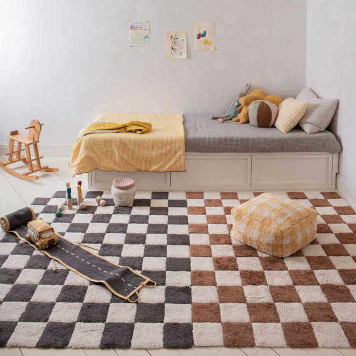 Tapis 120x160cm LITTLE CHEF Lorena Canals Dark grey