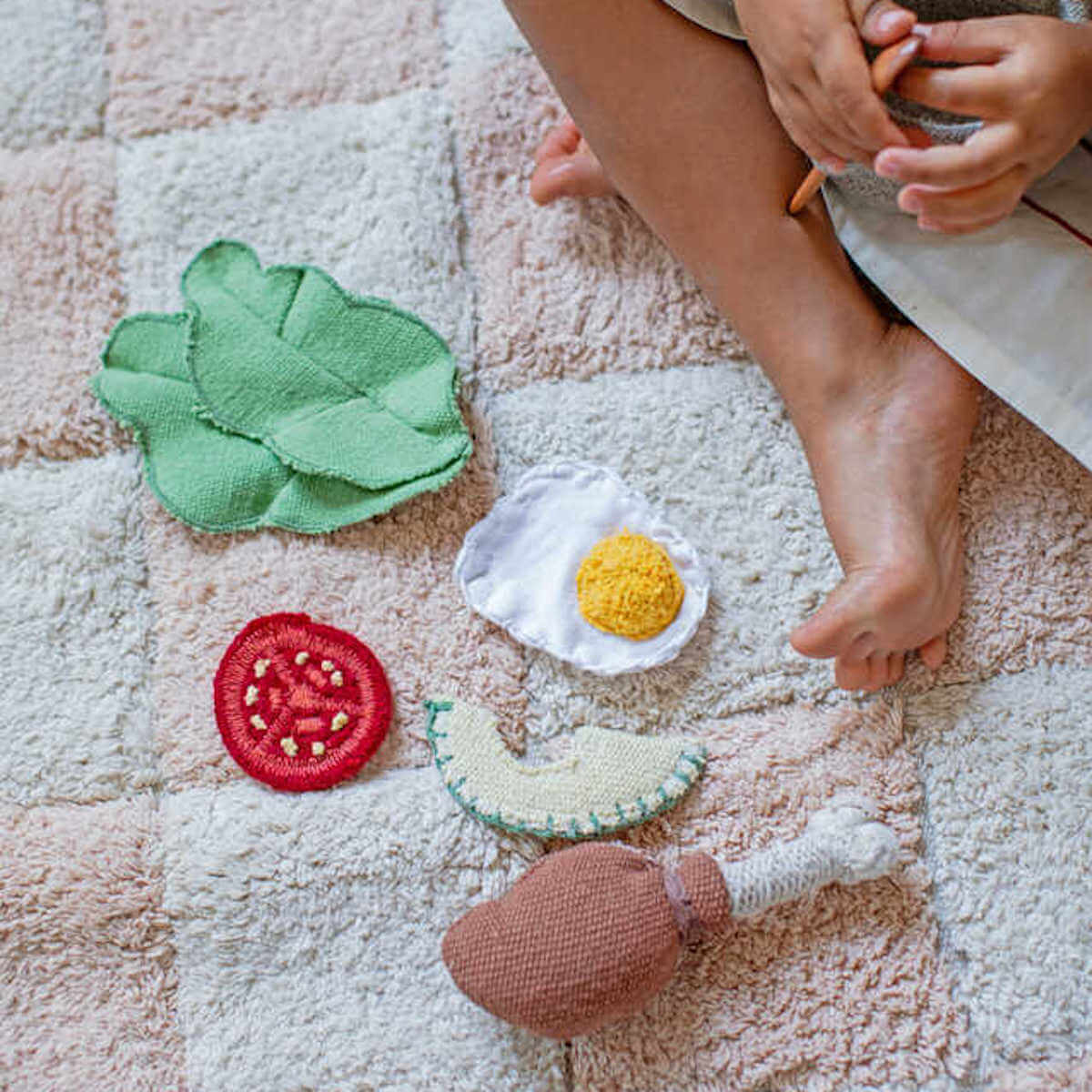 Tapis 120x160cm LITTLE CHEF Lorena Canals Rose