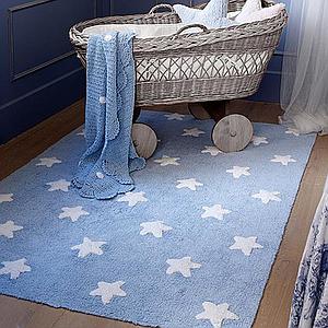 Tapis 120x160cm STARS Lorena Canals blue-white
