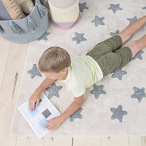 Tapis 120x160cm STARS Lorena Canals Natura-Azul Vintage