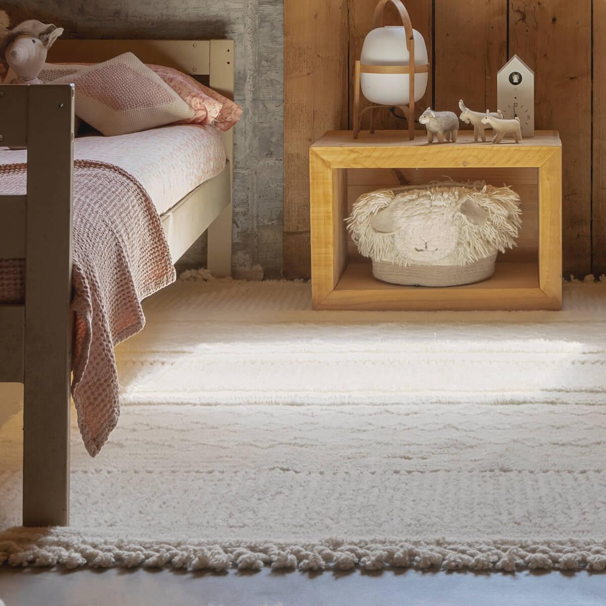 Tapis 120x170cm ARI SHEEP Lorena Canals blanc