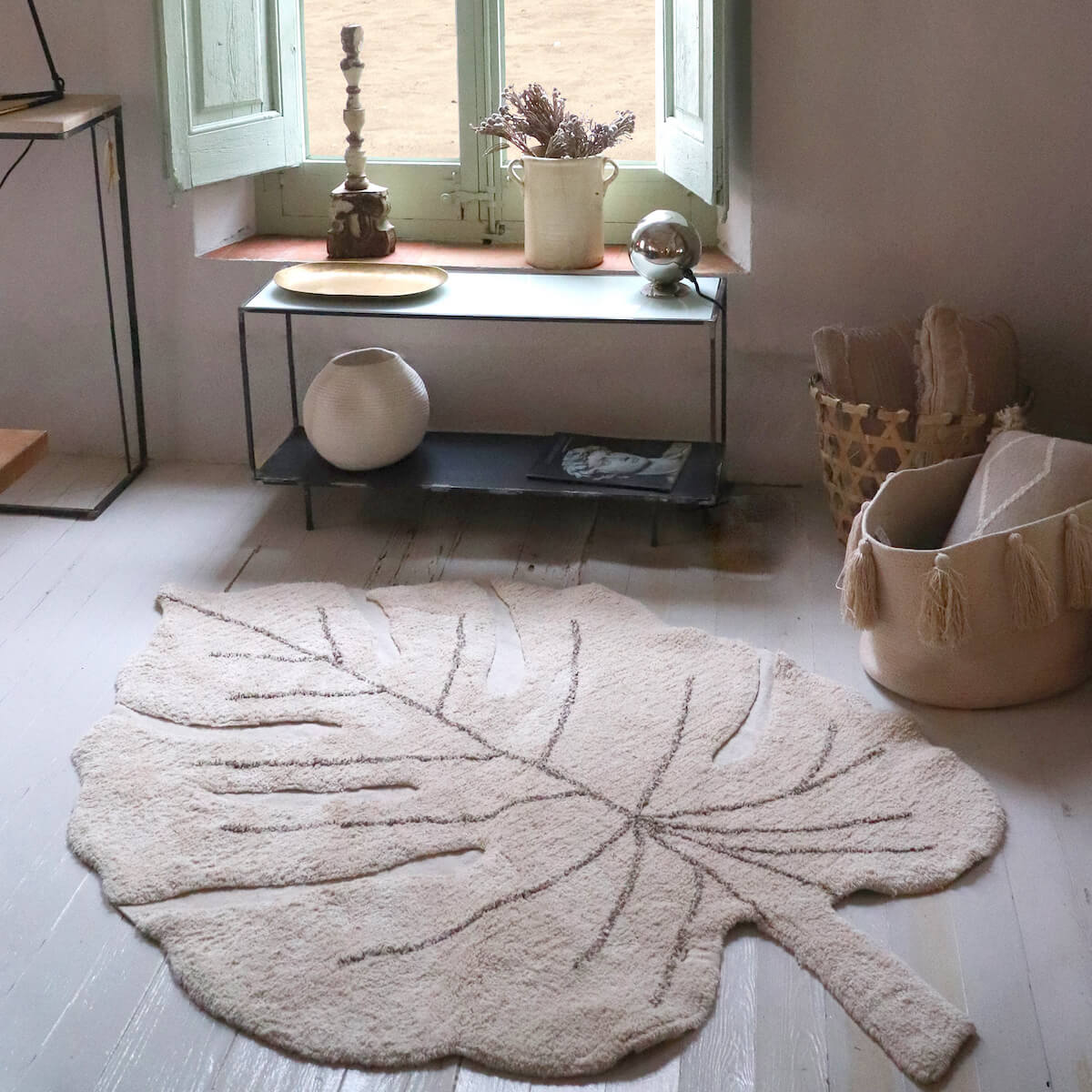 Tapis 120x180cm MONSTERA Lorena Canals Natural