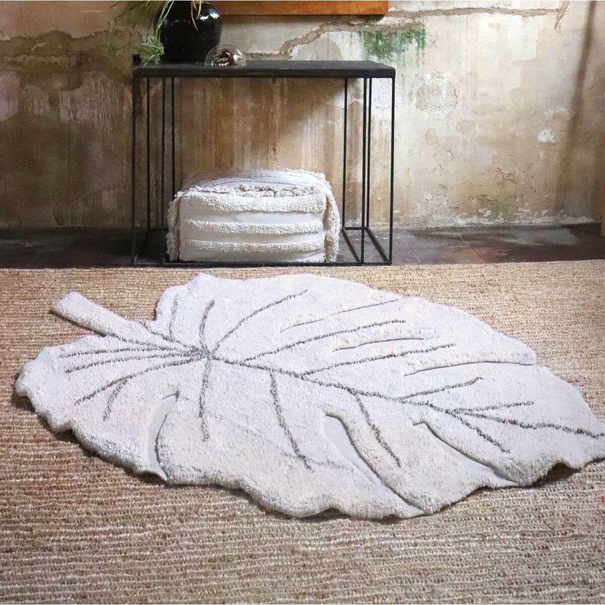 Tapis 120x180cm MONSTERA Lorena Canals Natural