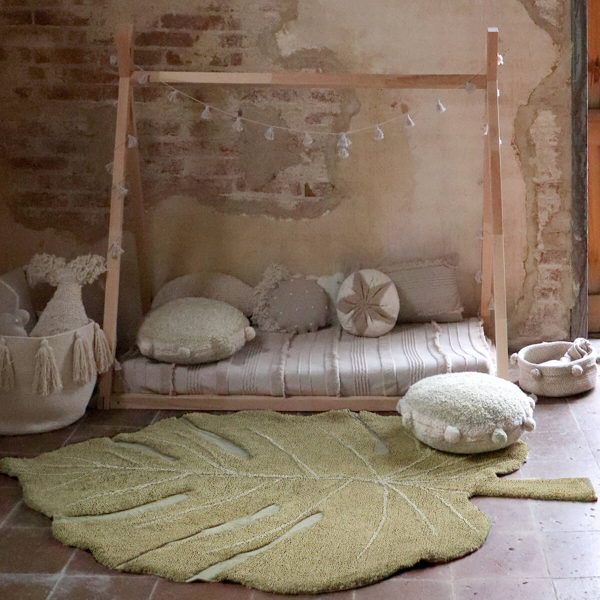 Tapis 120x180cm MONSTERA Lorena Canals Olive