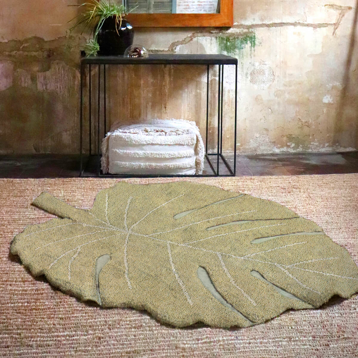 Tapis 120x180cm MONSTERA Lorena Canals Olive