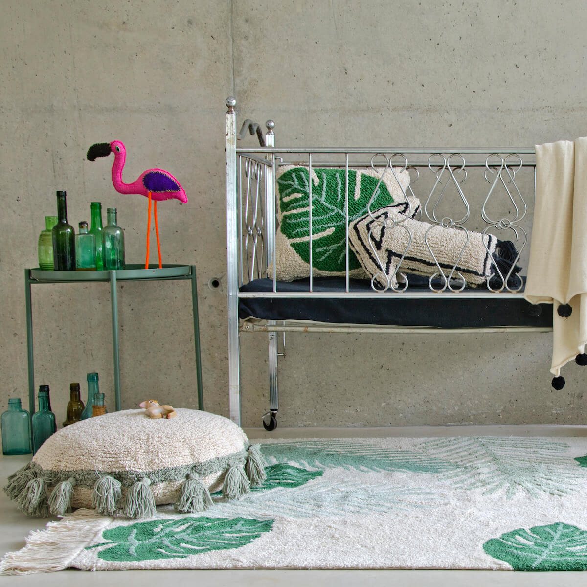 Tapis 140x200cm TROPICAL Lorena Canals vert