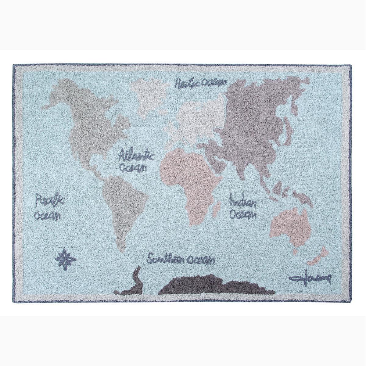Tapis 140x200cm VINTAGE MAP Lorena Canals