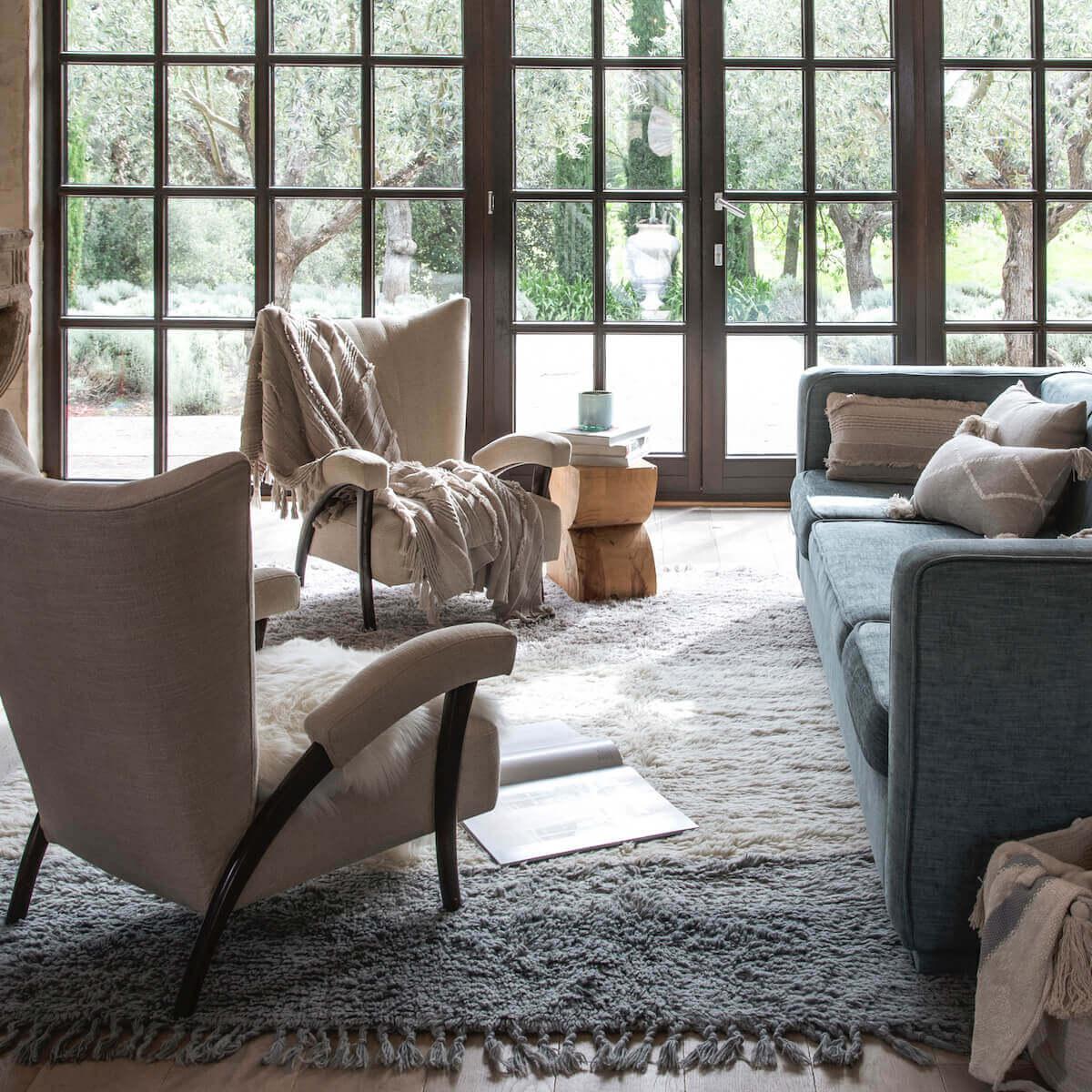 Tapis 200x140cm INTO THE BLUE Lorena Canals woolable