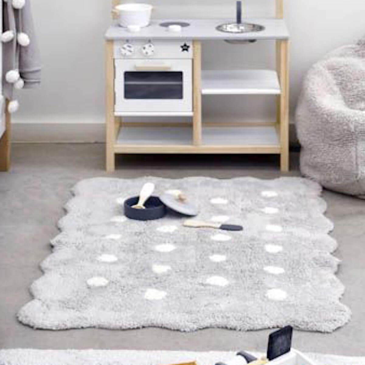 Tapis 70x100cm MINI BISCUIT Lorena Canals Pearl Grey