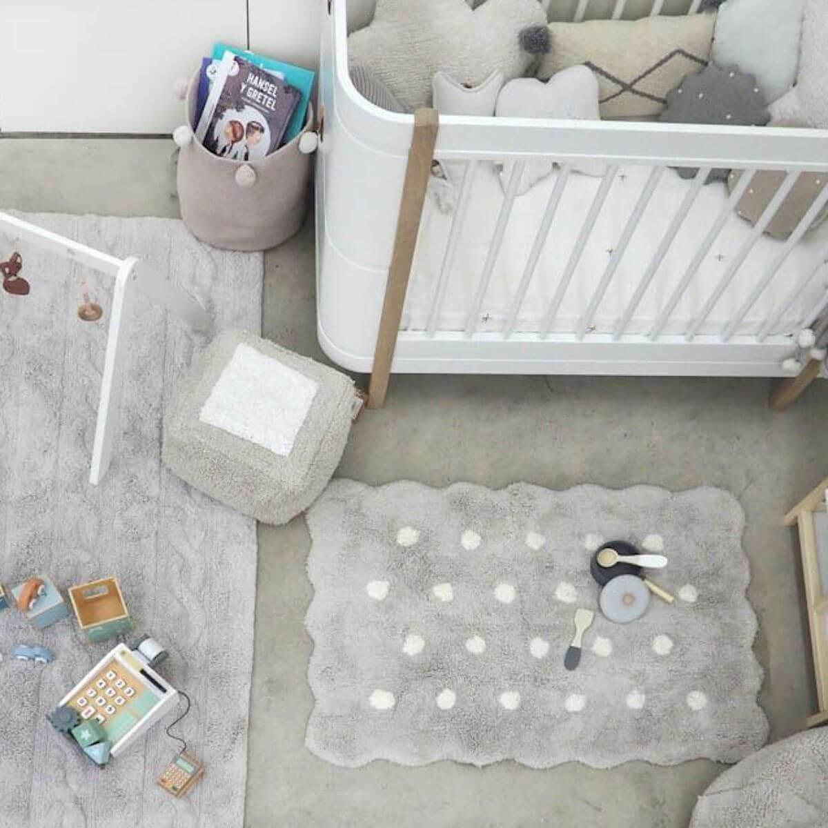 Tapis 70x100cm MINI BISCUIT Lorena Canals Pearl Grey