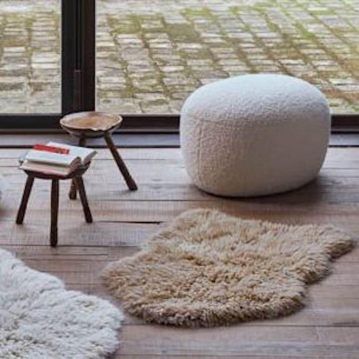 Tapis 75x110cm WOOLLY Lorena Canals Sheep Beige