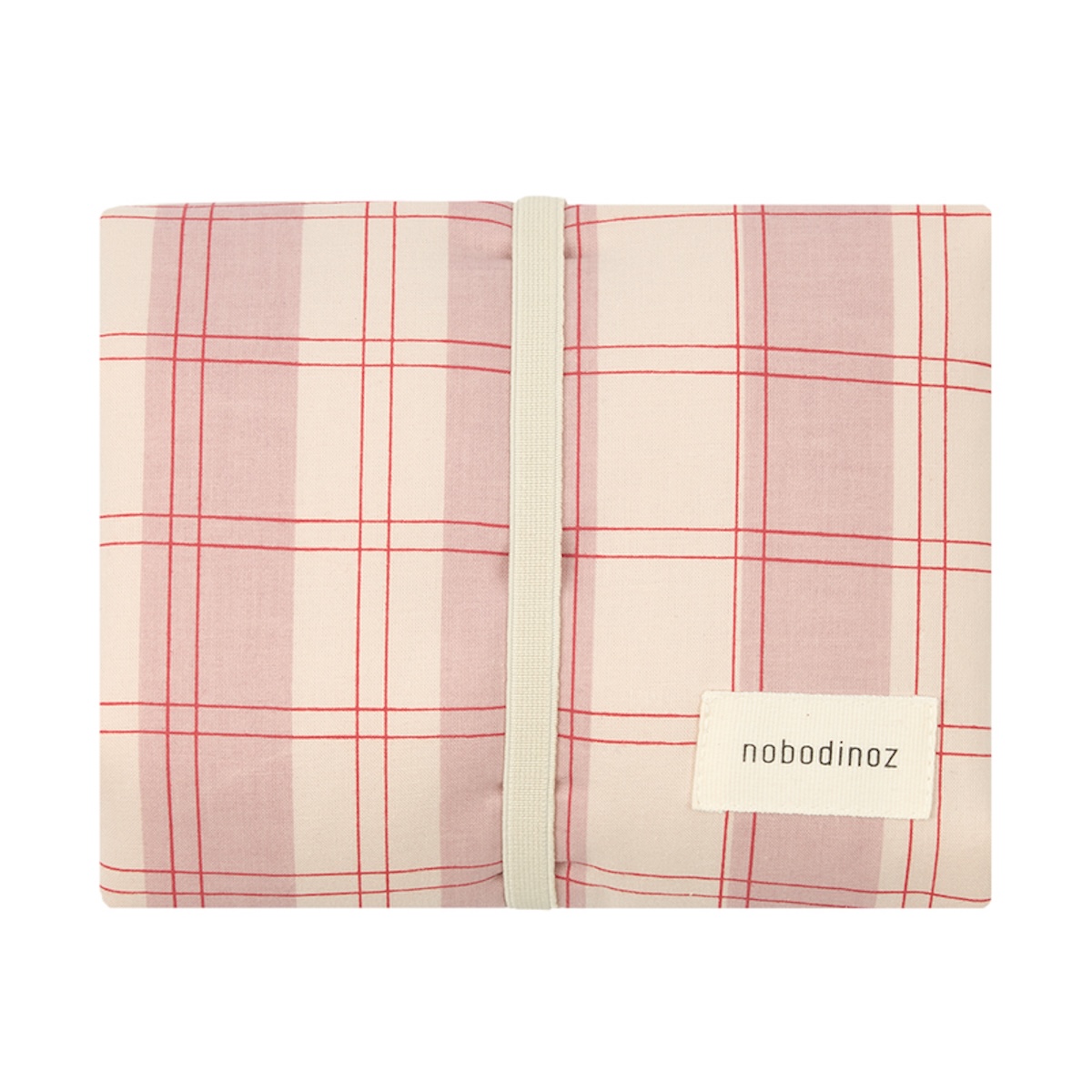 Tapis à langer 45x65cm STORIES Édition limitée Nobodinoz powder red checks