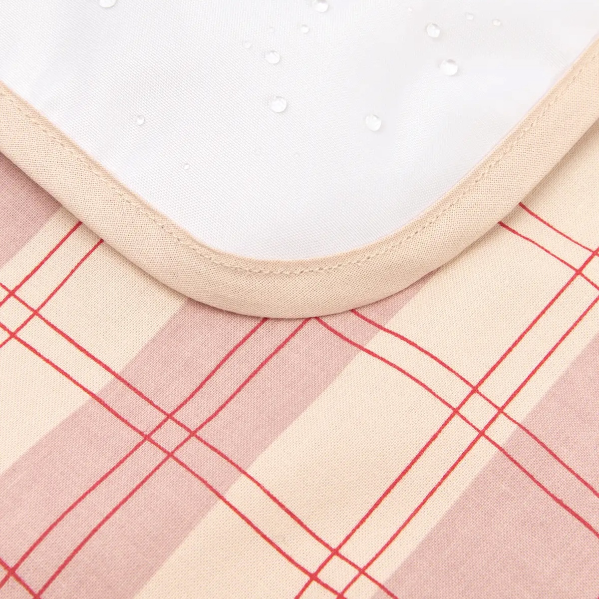 Tapis à langer 45x65cm STORIES Édition limitée Nobodinoz powder red checks