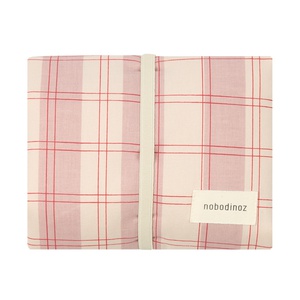 Tapis à langer 45x65cm STORIES Édition limitée Nobodinoz powder red checks