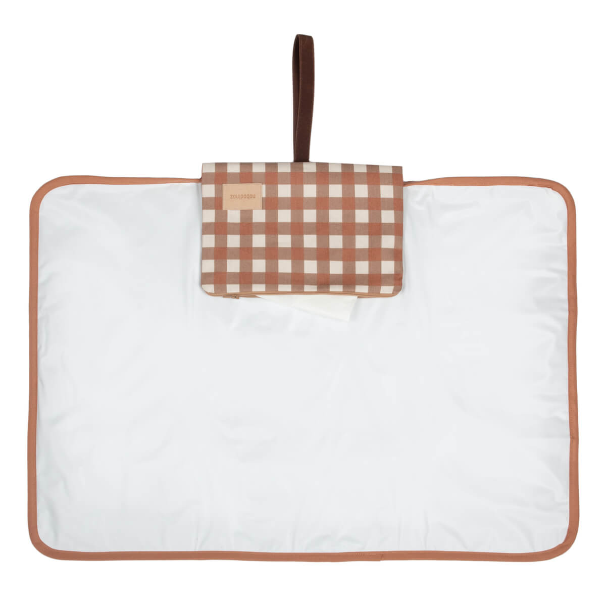 Tapis à langer HYDE PARK Nobodinoz Terracotta Checks