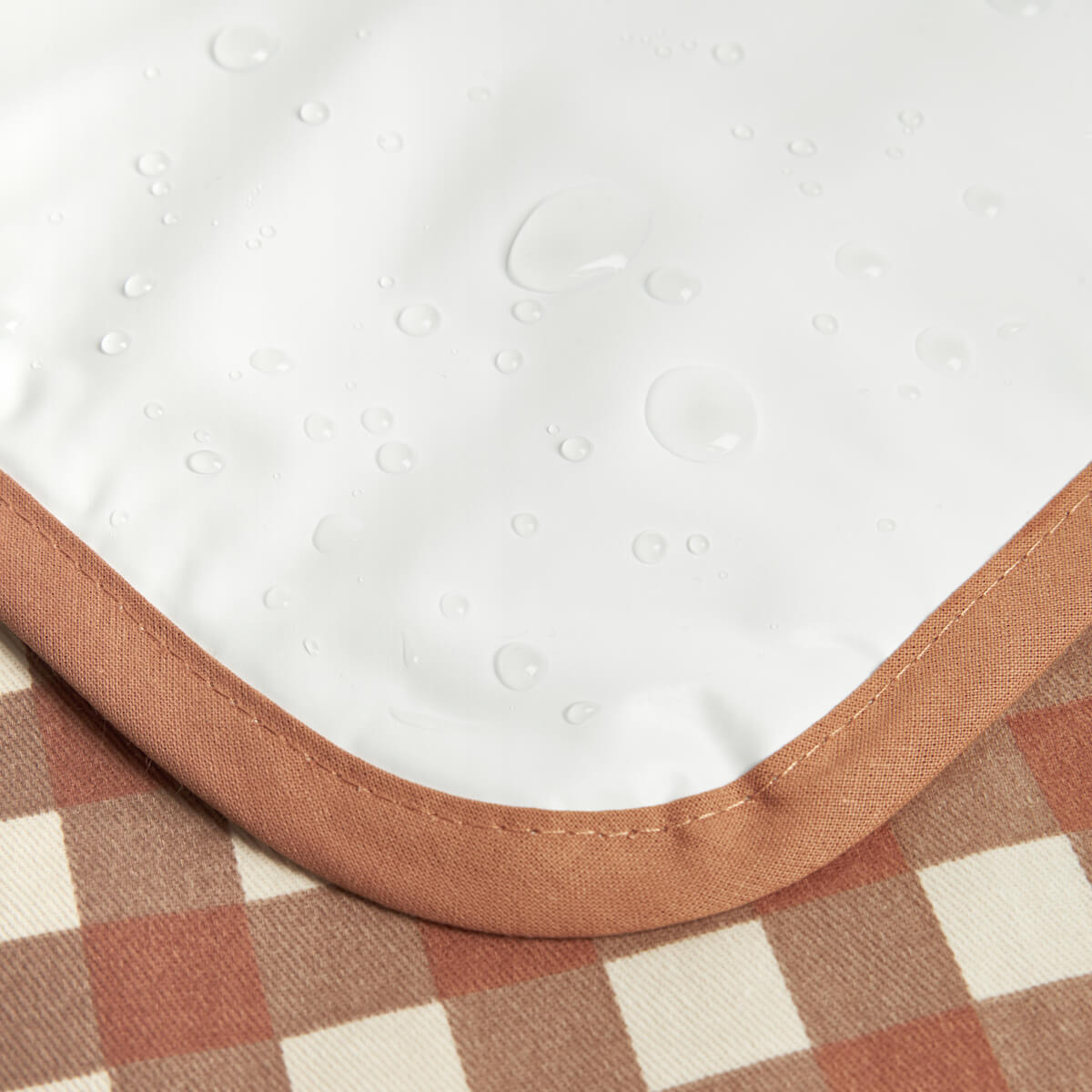 Tapis à langer HYDE PARK Nobodinoz Terracotta Checks