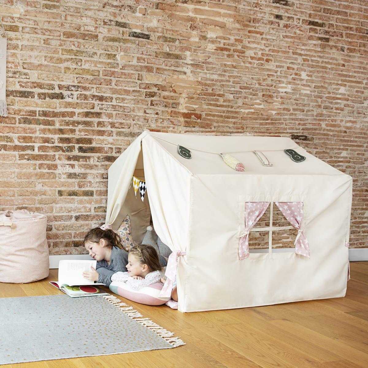 Tapis cabane PLAYHOUSE rose Abitare Kids