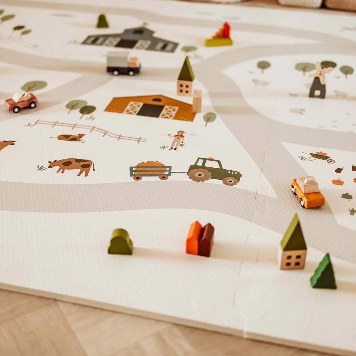 Tapis de jeu 120x180cm EEVAA FARM Play&go