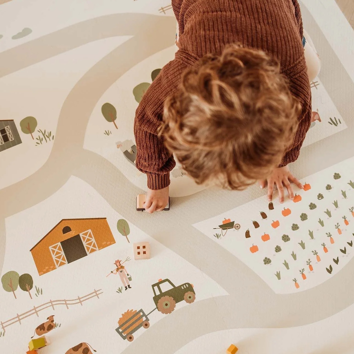 Tapis de jeu 120x180cm EEVAA FARM Play&go