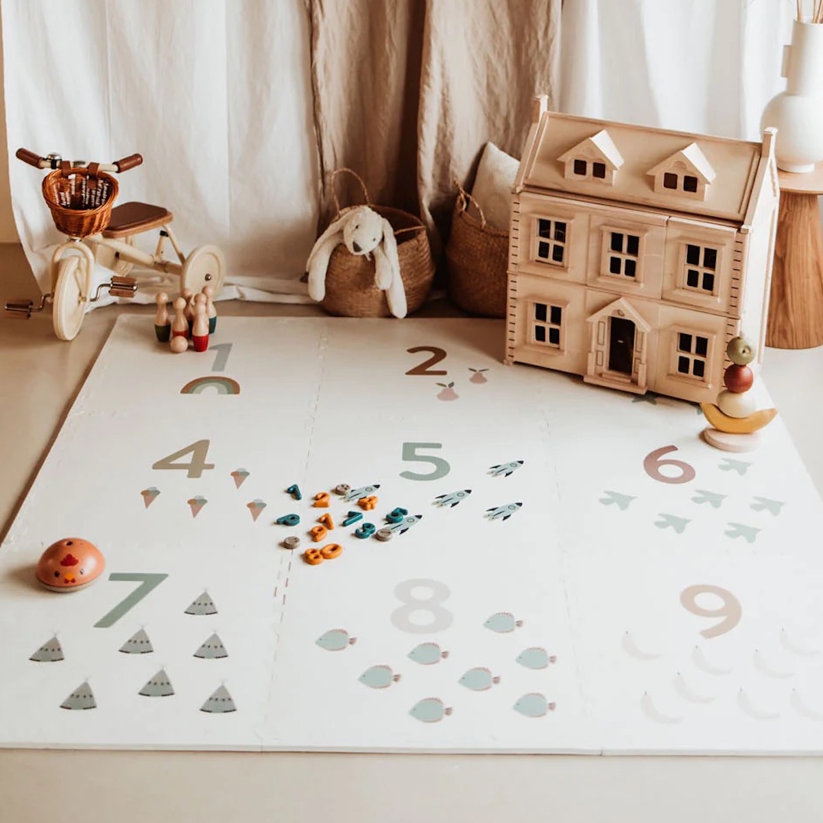 Tapis de jeu 180x180cm EEVAA Play&go