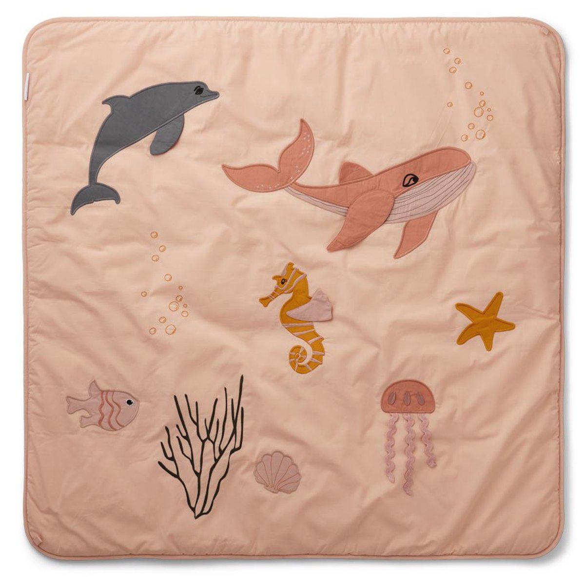 Tapis de jeu GLENN Liewood Sea creature rose mix