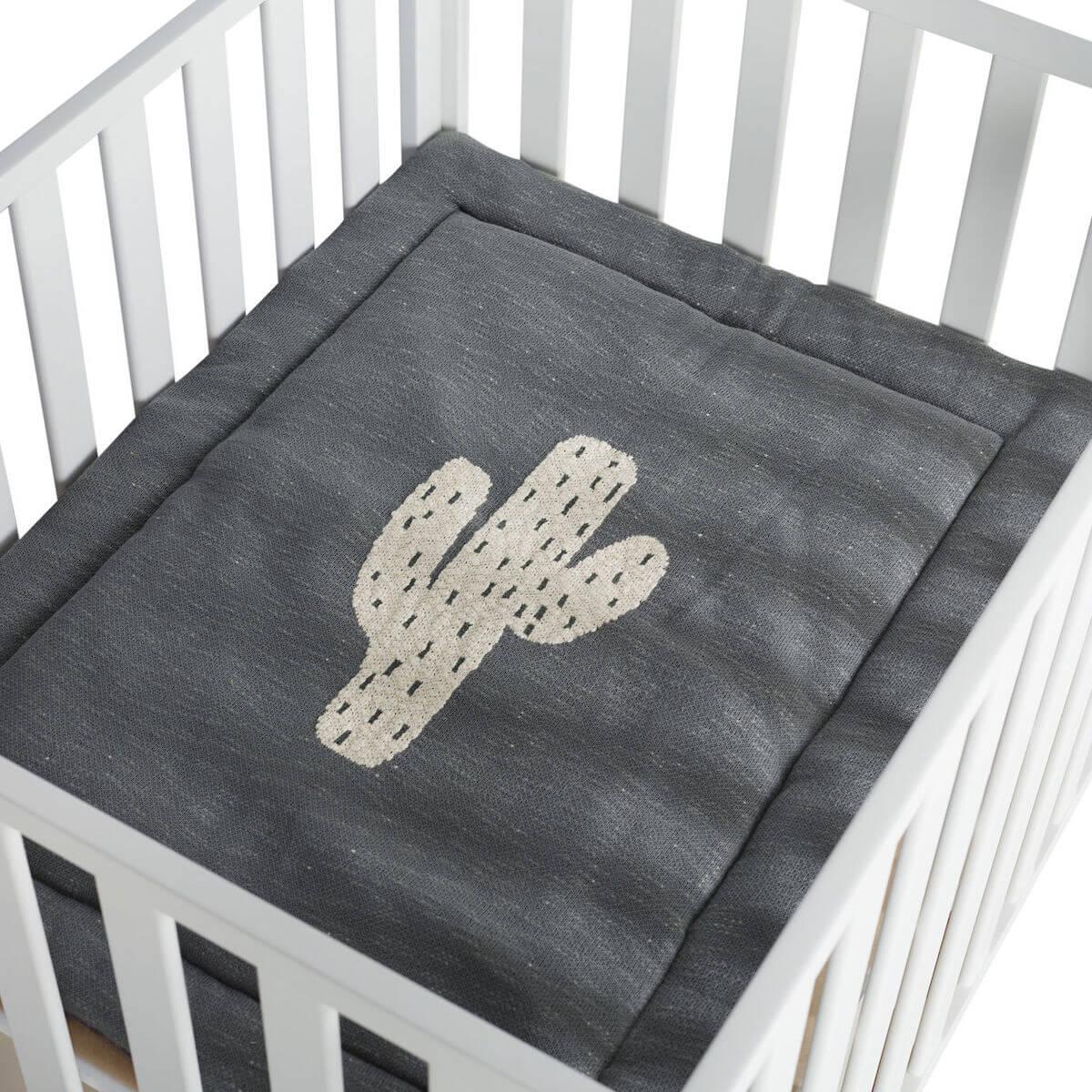 Tapis de parc 73x93cm TRICOT Quax Cactus
