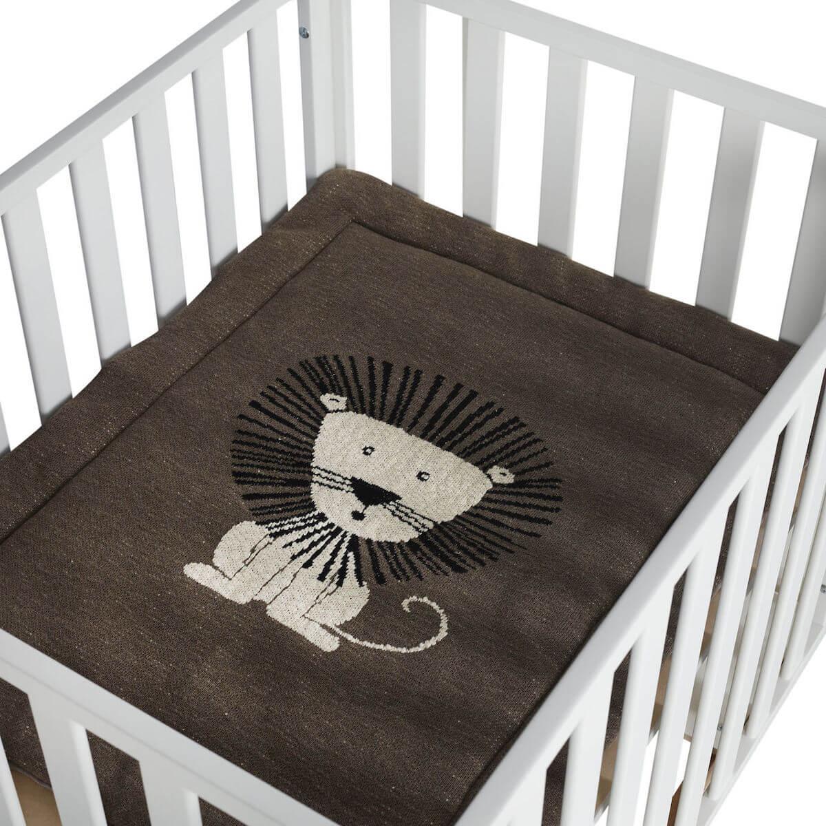 Tapis de parc 73x93cm TRICOT Quax Lion
