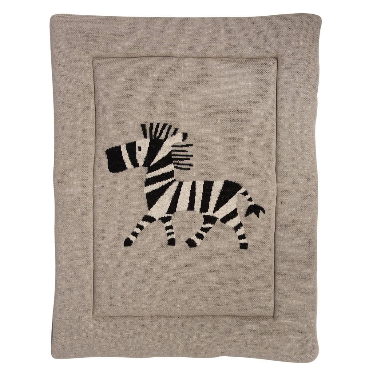 Tapis de parc 73x93cm TRICOT Quax Zebra