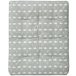 Tapis de parc bébé 77x97cm BALEINE Fresk gris