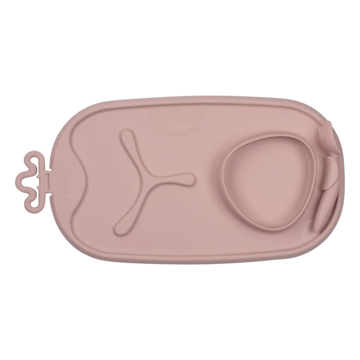 Tapis de repas en silicone Roll + Go b.box blush
