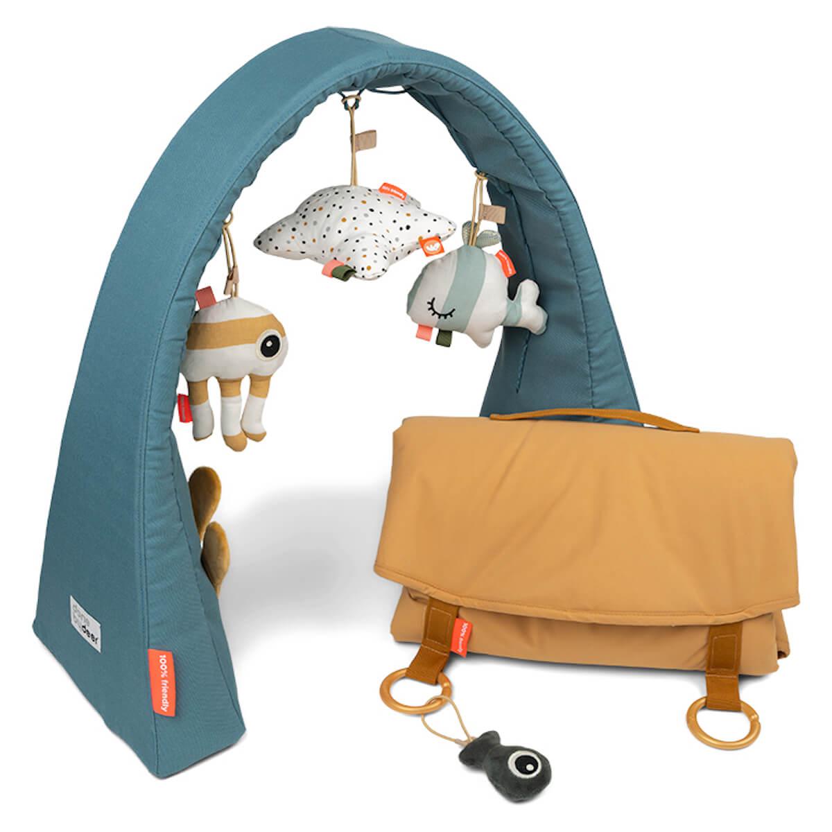 Tapis d'éveil-arche SEA FRIENDS Done by Deer Colour Mix