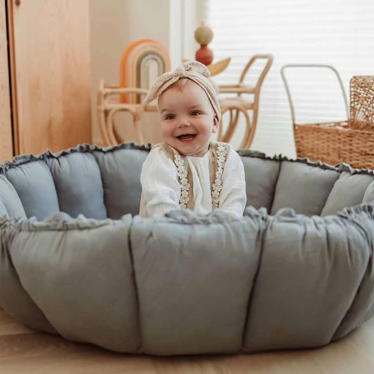 Tapis d'éveil BLOOM Play&go Dusty blue Organic