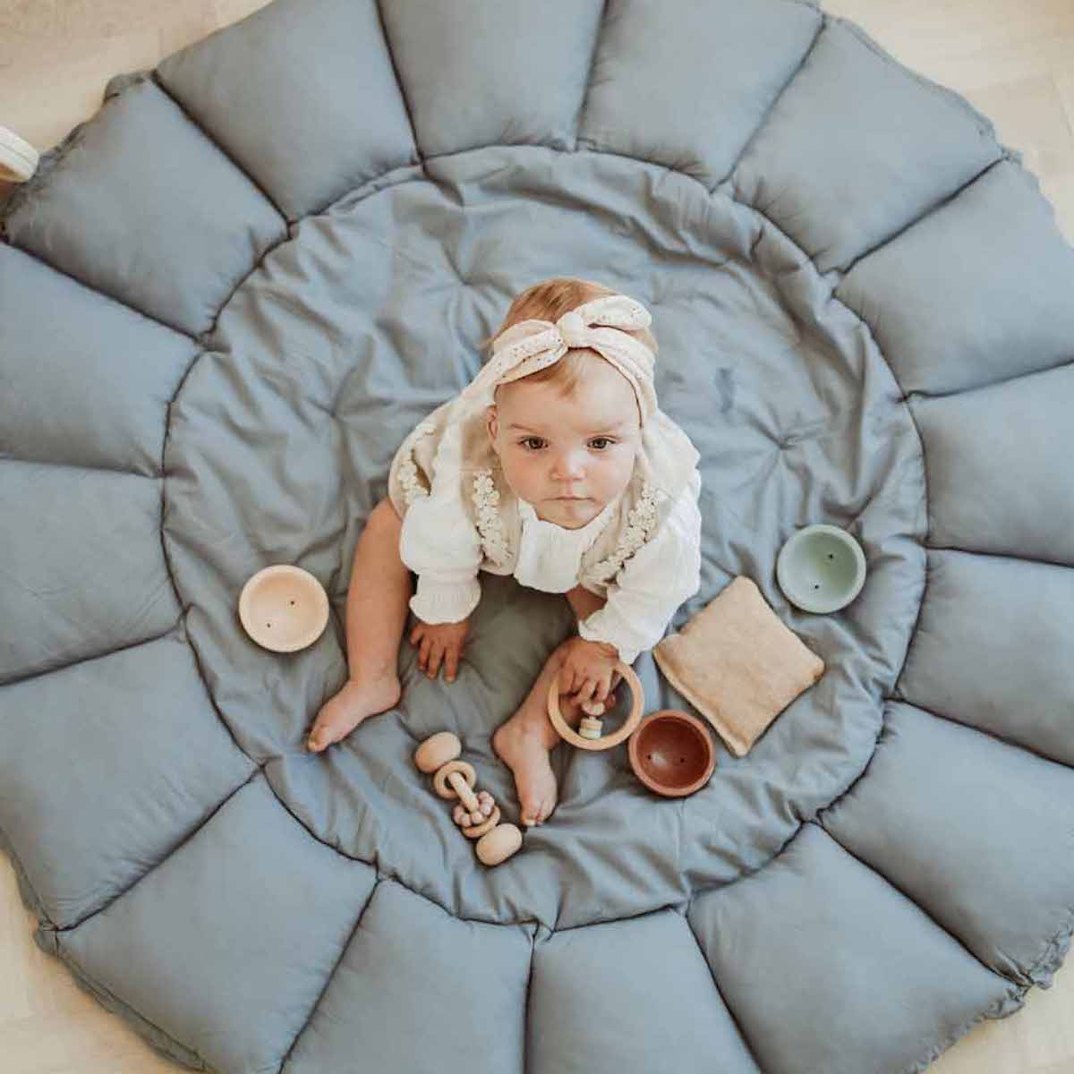 Tapis d'éveil BLOOM Play&go Dusty blue Organic