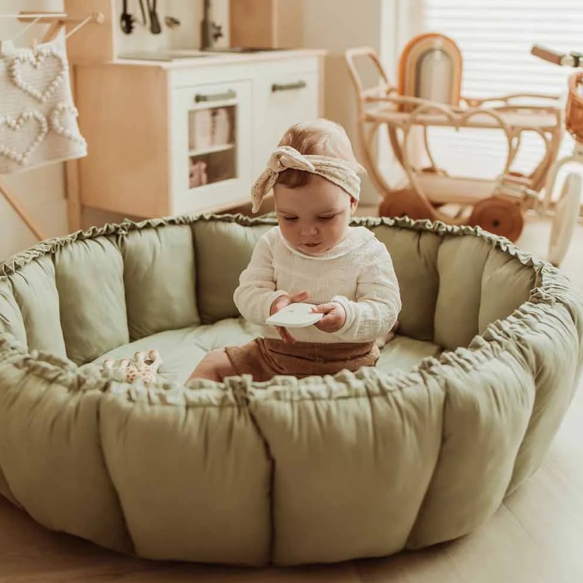 Tapis d'éveil BLOOM Play&go Meadow Green Organic