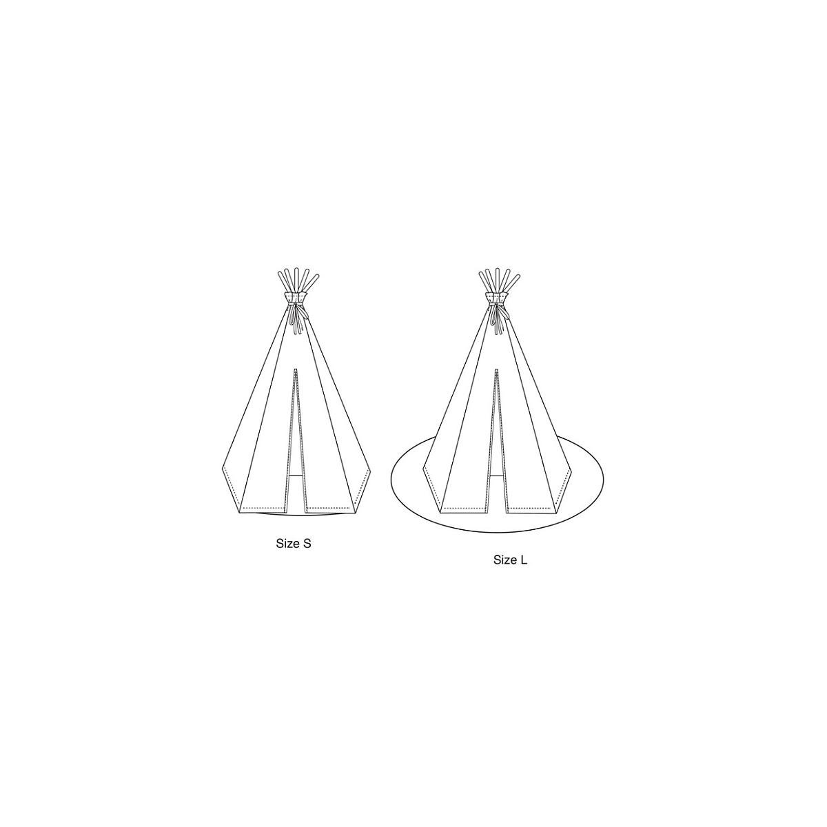 Tapis enfant 105cm APACHE NOBODINOZ BLUE SCALES