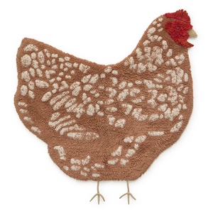 Tapis lavable 110x100cm CHICKEN Lorena Canals