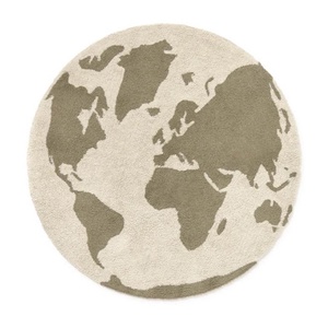 Tapis lavable 120cm RugCycled WORLD MAP Lorena Canals