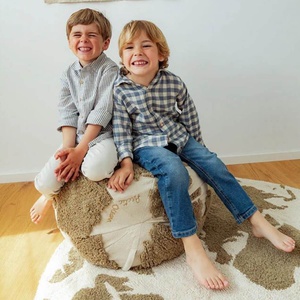 Tapis lavable 120cm RugCycled WORLD MAP Lorena Canals